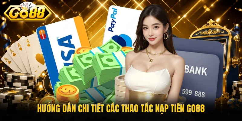 Hướng dẫn chi tiết các thao tác nạp tiền Go88